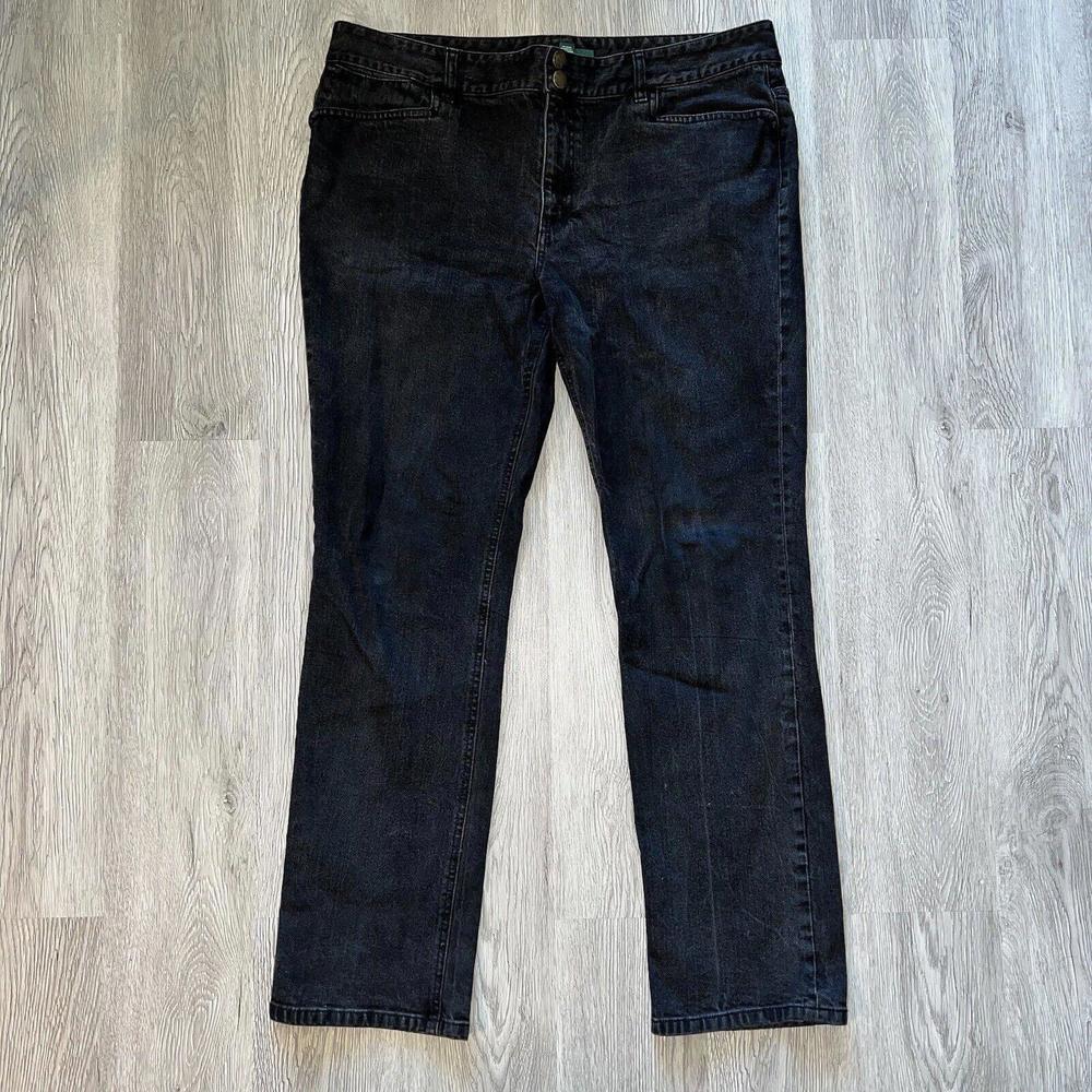 Ralph Lauren Women's Black Jeans Size 16